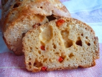 Томатный хлеб с болгарским перцем и чесноком